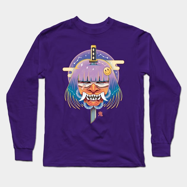 Anime Oni Girl Long Sleeve T-Shirt by Lagelantee